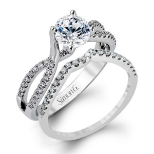 Delicate Interwoven Engagement Ring - Jensen Jewelers