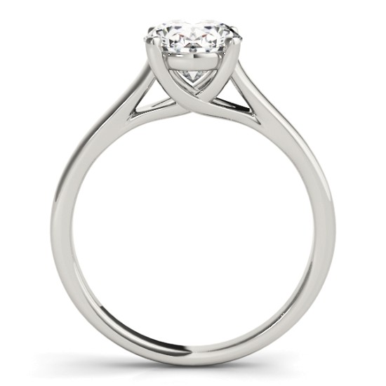 Oval Trellis Solitaire Engagement Ring - Jensen Jewelers