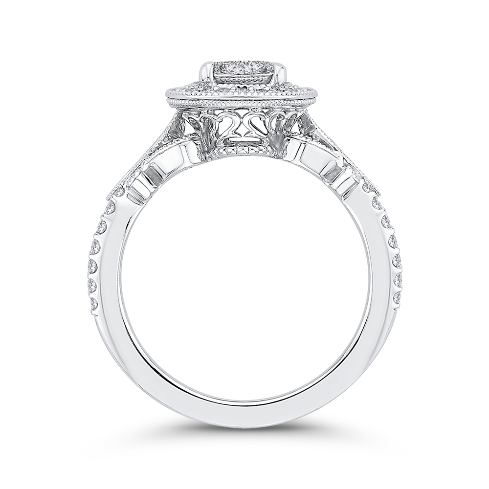 Vintage Halo Engagement Ring - Jensen Jewelers