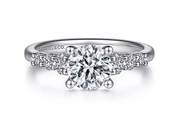 Classic White Gold Diamond Engagement Ring