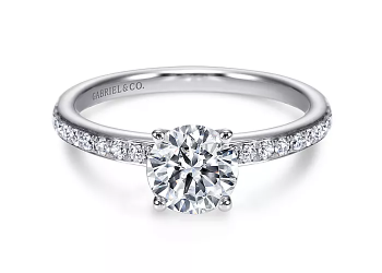 White Gold Solitaire Engagement Ring