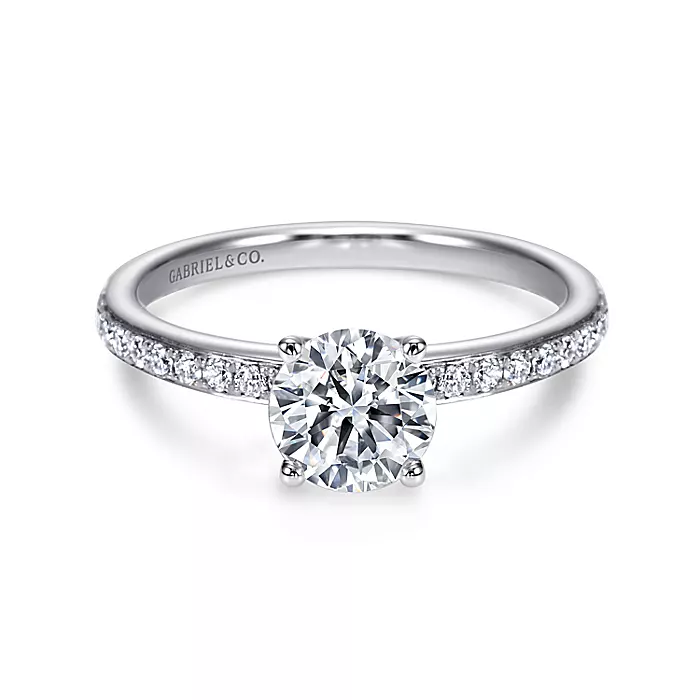 White Gold Solitaire Engagement Ring | Jensen Jewelers