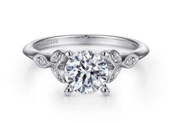 Vintage Inspired Diamond Engagement Ring